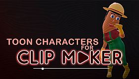 Toon comic characters for clip maker