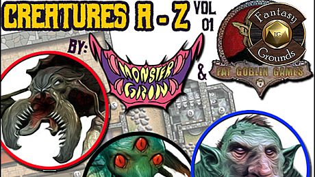 Fantasy Grounds - Creatures A-Z Vol 01 (Token Pack) DLC