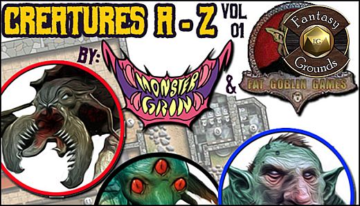 Fantasy Grounds - Creatures A-Z Vol 01 (Token Pack)