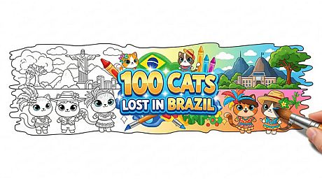999 Hidden Cats: Brazil Together Game