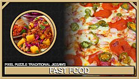 Pixel Puzzles Traditional Jigsaws Pack: Fast Food
