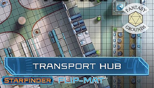 Fantasy Grounds - Starfinder RPG - FlipMat - Transport Hub