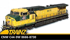 Trainz 2022 DLC - CNW C44-9W 8666-8730