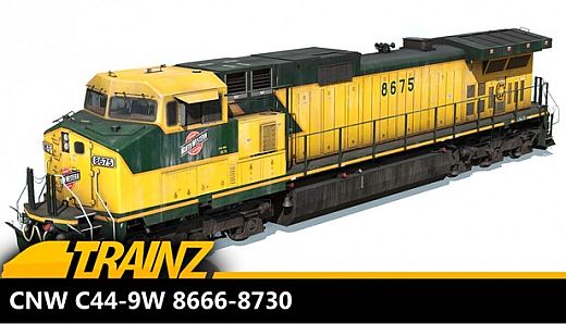 Trainz 2022 DLC - CNW C44-9W 8666-8730