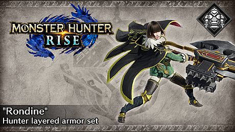 Monster Hunter Rise - "Rondine" Hunter layered armor set DLC