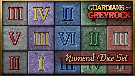 Guardians of Greyrock - Dice Pack: Numeral Set DLC