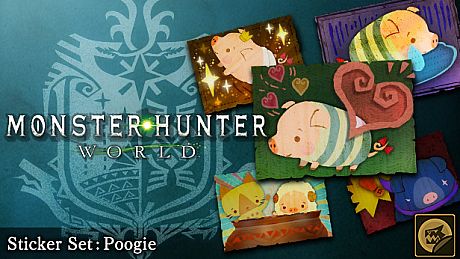 Monster Hunter: World - Sticker Set: Poogie DLC