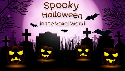 Spooky Halloween in the Voxel World (Remake)