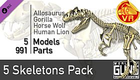 World of Guns VR: 5 Skeletons Pack
