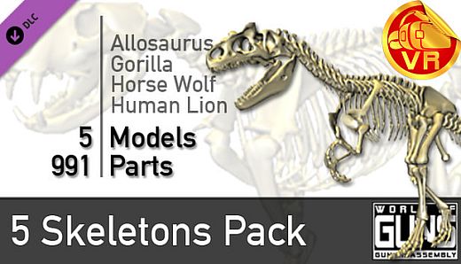 World of Guns VR: 5 Skeletons Pack