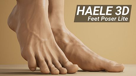 HAELE 3D - Feet Poses Lite - Drawing References Game