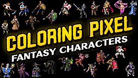 Coloring Pixel - Fantasy Characters