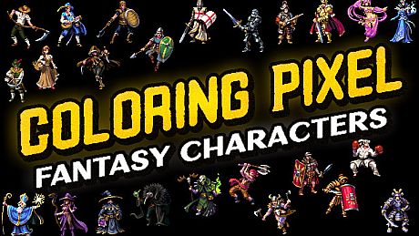 Coloring Pixel - Fantasy Characters Game