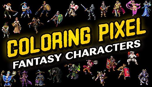 Coloring Pixel - Fantasy Characters