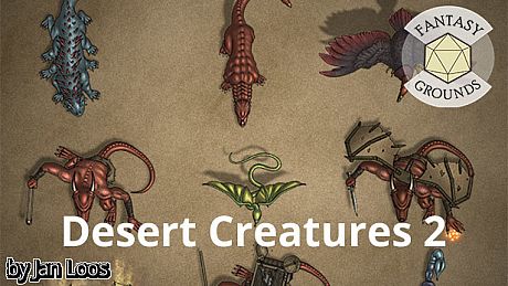 Fantasy Grounds - Jans Token Pack 33 - Desert Creatures 2 DLC