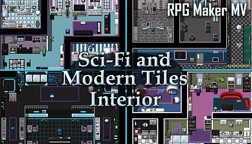 RPG Maker MV - Sci-Fi and Modern Tileset - Interior