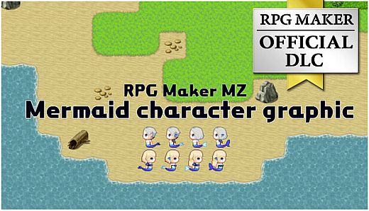 RPG Maker MZ - Mermaid character graphic