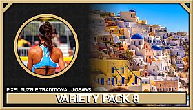 Pixel Puzzles Traditional Jigsaws Pack: Variety Pack 8
