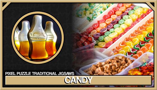 Pixel Puzzles Traditional Jigsaws Pack: Candy