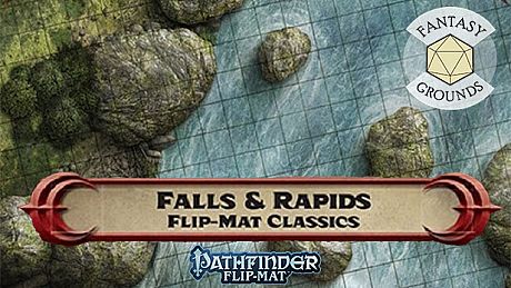Fantasy Grounds - Pathfinder RPG - Pathfinder Flip-Mat - Classic Falls and Rapids DLC