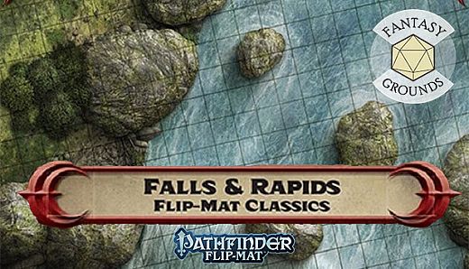 Fantasy Grounds - Pathfinder RPG - Pathfinder Flip-Mat - Classic Falls and Rapids