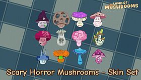 Scary Horror Mushrooms - Skin Set - Land of Mushrooms