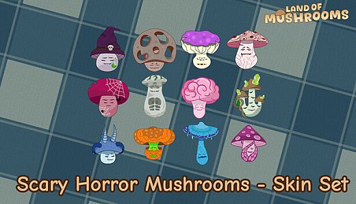 Scary Horror Mushrooms - Skin Set - Land of Mushrooms