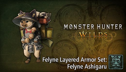 Monster Hunter Wilds - Felyne Layered Armor Set: Felyne Ashigaru