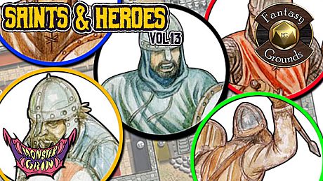 Fantasy Grounds - Saints & Heroes, Volume 13 (Token Pack) DLC