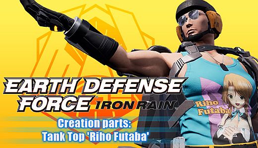EARTH DEFENSE FORCE: IRON RAIN - Creation parts: Tank Top 'Riho Futaba'