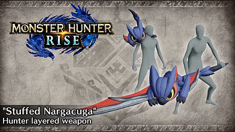 Monster Hunter Rise - "Stuffed Nargacuga" Hunter layered weapon (Long Sword) DLC