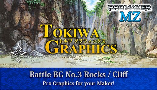 RPG Maker MZ - TOKIWA GRAPHICS Battle BG No.3 Rocks/Cliff