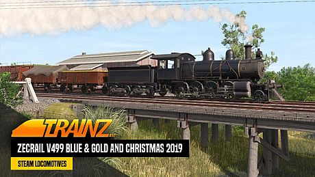 Trainz 2019 DLC - ZecRail V499 Blue & Gold and Christmas 2019 DLC