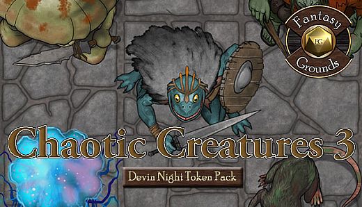 Fantasy Grounds - Devin Night Pack 107: Chaotic Creatures 3 (Token Pack)