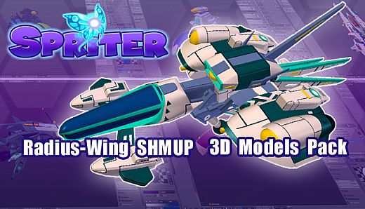 Radius-Wing SHMUP 3d Models