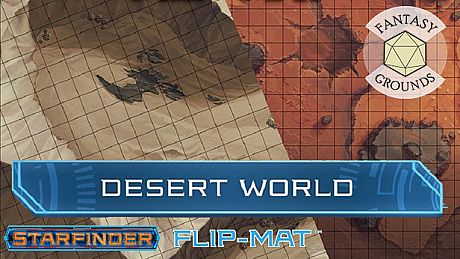 Fantasy Grounds - Starfinder RPG - FlipMat - Desert World DLC