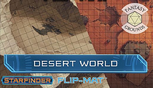 Fantasy Grounds - Starfinder RPG - FlipMat - Desert World