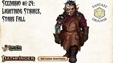 Fantasy Grounds - Pathfinder 2 RPG - Pathfinder Society Scenario #1-24: Lightning Strikes, Stars Fall DLC
