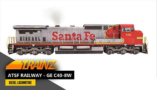 Trainz 2022 DLC - ATSF Railway - GE C40-8W