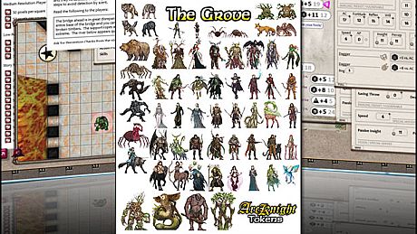 Fantasy Grounds - ArcKnight Tokens - The Grove DLC
