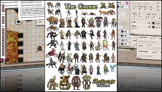 Fantasy Grounds - ArcKnight Tokens - The Grove