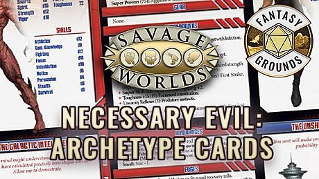 Fantasy Grounds - Necessary Evil Archetype Cards DLC