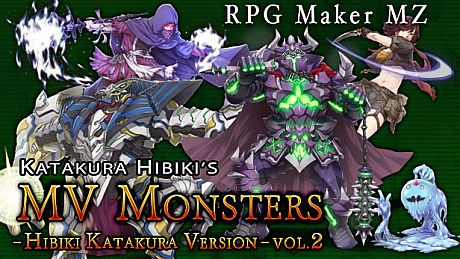 RPG Maker MZ - MV Monsters HIBIKI KATAKURA ver Vol 2 DLC