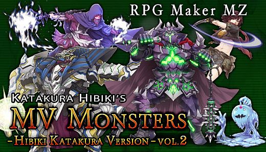 RPG Maker MZ - MV Monsters HIBIKI KATAKURA ver Vol 2