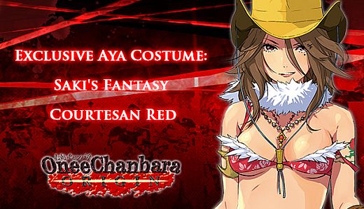 OneeChanbara ORIGIN - Exclusive Aya Costume: Saki's Fantasy Courtesan Red
