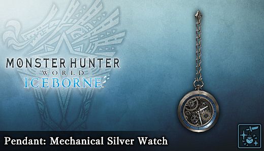 Monster Hunter World: Iceborne - Pendant: Mechanical Silver Watch