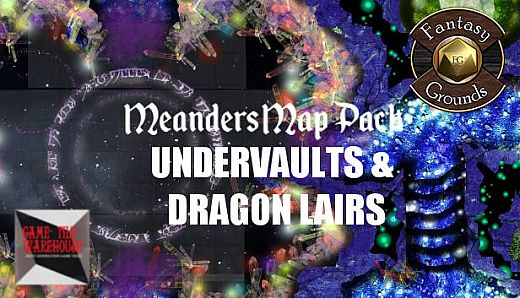 Fantasy Grounds - Meanders Map Pack: Undervaults & Dragon Lairs (Map Pack)