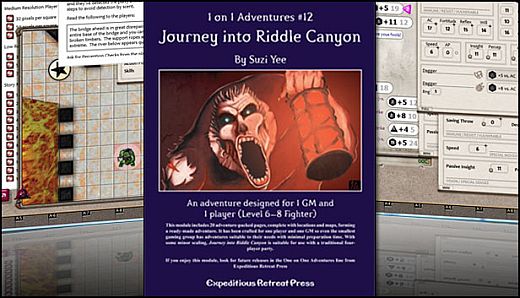 Fantasy Grounds - 1 on 1 Adventures #12: Journey into Riddle Canyon (PFRPG)