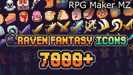 RPG Maker MZ - Raven Fantasy Icons - 7000+ DLC