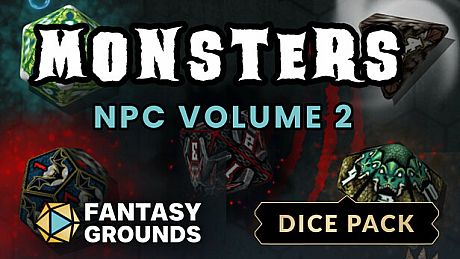 Fantasy Grounds - Monsters NPC Dice Pack Volume 2 DLC